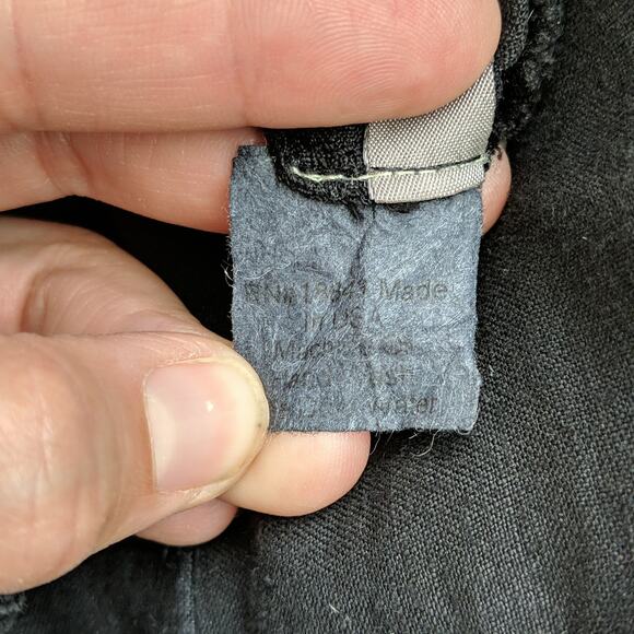 People Like Frank Women's Maxi Dress Black Exposed Zipper Back Linen USA Size 2 - Picture 8 of 9